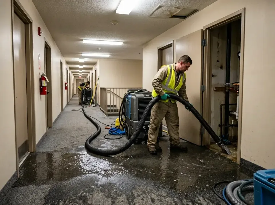 multi-unit-apartment-hallway-f-005 — frequently asked questions, Emergency Burst Pipe Water Extraction & Removal in Chesterb…